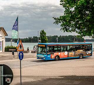 Bus wärend der Fahrt